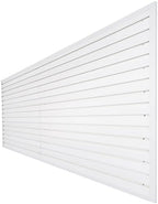 FRAYSCENT Slat Wall Paneling Garage Wall Organizer, Slatwall Panels Garage Tool Organizer Wall Mount Garage Slat Wall Storage Systems, Slat Board PVC Wall Panels Garage Storage (White, 8ftx4ft) by FRAYSCENT