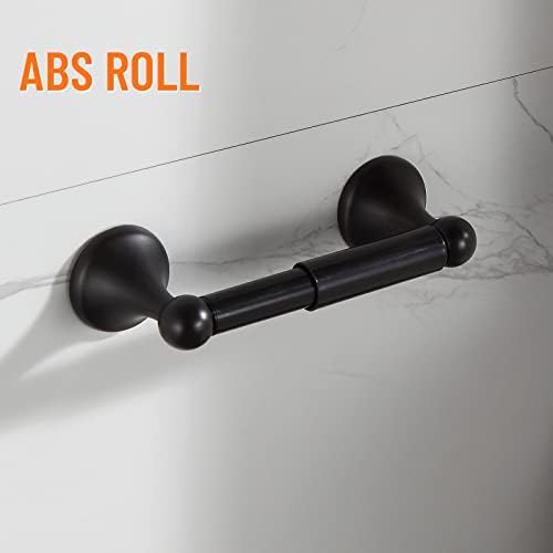 BGL Bathroom Hardware Set, Oil-Rubbed Bronze Adjustable Expandable Towel Bar 4-Piece ORB Bathroom Accessory Set Wall Mounted Robe Hook Toilet Paper Holder Towel Ring Towel Bar - Image 4