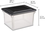 Sterilite File Box Tote with Lids for Letter and Legal Folders, 8-Pack - Image 2