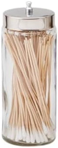 SurgiMac Glass Sundry Jar with Lid, 3 x 7 inch, Clear Storage Container, Compact & Durable, for Cotton Balls & Supplies, Single Jar | 6 Count by SurgiMac