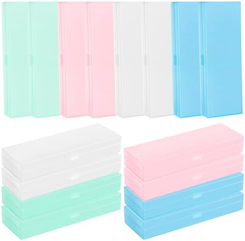 Fainne 24 Plastic Pencil Case Bulk, Single Layer, Multicolor, M by Fainne