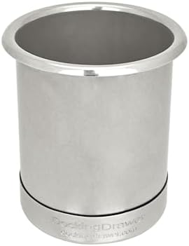 Docking Drawer 4" Stainless Steel Canister for Hot Tools, Capped Design by DockingDrawer