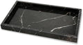Garvee Natural Marble Tray, 12x8 Inch Dark Coffee Veined Stone Vanity Tray for Bathroom Counter, Non-Ceramic/Non-Resin Decorative Organizer for Home Decor by Garvee