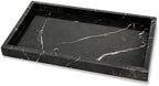 Garvee Natural Marble Tray, 12x8 Inch Dark Coffee Veined Stone Vanity Tray for Bathroom Counter, Non-Ceramic/Non-Resin Decorative Organizer for Home Decor by Garvee