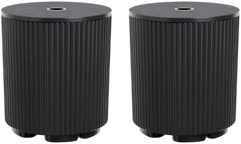 Umbrella Stand Side Table with 1.5 Inch Hole, 2 Pack, Black by Diyfire
