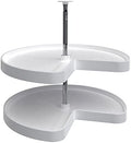 Lazy Daisy Polymer Kidney-Shaped 2-Shelf Lazy Susan for Corner Base Cabinets by Rev-A-Shelf