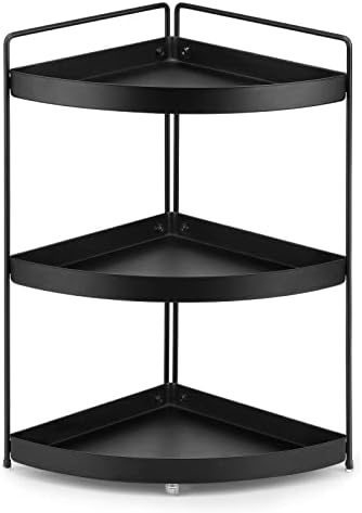 Corner Shelf 3 Tier Bathroom Countertop Organizer ，Kitchen Bathroom Countertop Perfume Trays for Dresser Cosmetic Makeup Organization Standing Shelves Space Saving Holder by Lvssci