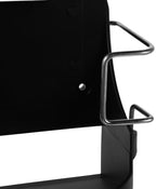 Black Ironing Board Rack Plastic Organizer Wall Mounted with Hooks - Image 3