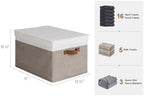 StorageWorks Fabric Storage Bins with Lids, Closet Storage Bins - Image 2
