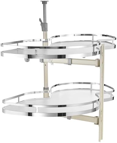VEVOR Swing Right Blind Corner Cabinet, Pull Out Organizer for 36 inch Width Blind Cabinet, 2 Tier Height Adjustable Swing Tray, Soft Close Kitchen Cloud Blind Organizer, Right Open by VEVOR
