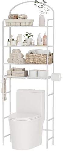 4-Tier Over The Toilet Storage, Bathroom Organizer by Cerlyunzan
