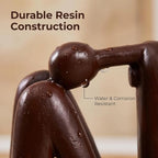 Thinker Statue Bookends for Heavy Books, Abstract Modern Home Decor - Image 5