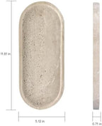 OOBOOB Oval Natural Marble Bathroom Tray for Decor Countertop, Marble Vanity Tray for Candles Perfume, Jewelry, Cosmetics, Elegant Vanity Organizer for Jewelry, Perfume - Image 5
