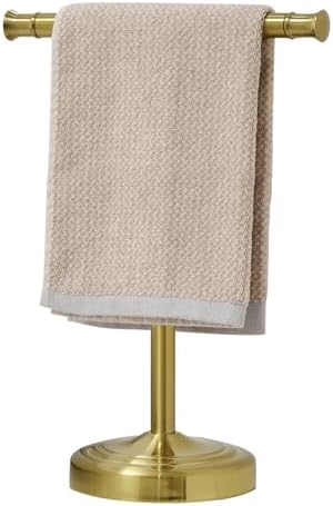 RUMOSE Brushed Gold Hand Towel Holder Stand Countertop Towel Rack by RUMOSE