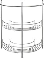Lavish Home Pedestal Sink Organizer, Silver, 21.25” x 11” x 23.25” - Image 5
