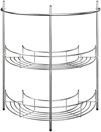 Lavish Home Pedestal Sink Organizer, Silver, 21.25” x 11” x 23.25” - Image 5