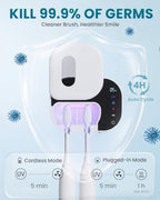 Toothbrush Holder for Bathroom, Dual-Mode UV Cleaning, Heated Drying - Image 6