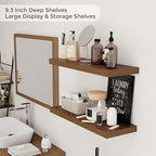 Floating Shelves for Wall, 24 inch Wooden Walnut Wall Shelves - Image 4