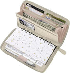 Three Way Cut Cash Envelope Wallet Beige All in One Budget System RFID Blocking with 12x Tabbed Envelopes 12x Monthly Budget Cards 1x Yearly Budget Planner Sheet Complete Money Organizer Set by ThreeWayCut
