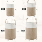 Laundry Basket,Woven Cotton Rope Laundry Hamper,Versatile Storage for Dirty Clothes,Baby Toys,and Blankets in Bathroom, Nursery,and Living Room (Brown, 100L) - Image 3
