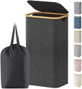 Lifewit 105L Large Laundry Basket with Lid, Removable Bags, Dark Gray by Lifewit