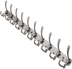 Dseap Coat Rack Wall Mount - 38” Long 10-Tri-Hooks Heavy Duty Coat Hanger Rail Wall Hooks for Hanging Coats Hats Clothing Clothes Purse Mudroom Entryway, Chromed by Dseap