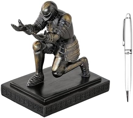 Knight Pen Holder Desk Organizers and Accessories as Gift Iron - Image 2