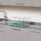 Yieach 5 Set Clear Stackable Storage Drawers and Acrylic Drawer Organizer,BPA Free Baby Bottle Organizer for Countertop and Bottle Station Organizer for Breast Pump Parts,Pacifier and Baby Accessories - Image 6