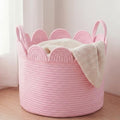 LemonRoad Round Woven Basket Pink, 16" L X 16" W X 14" H by Unknown