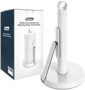 theaoo Heavy-Duty Paper Towel Holder with Tension Arm, Countertop(1, White) by theaoo