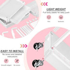 Goovilla 4 Tier Rolling Utility Cart Organizer with Removable Drawer, White - Image 3