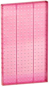 Azar 771322-PNK Pegboard 1-Sided Wall Panel, Pink Translucent Color, 2-Pack by AzarDisplays
