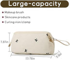 GISMTR Large Quilted Hair Tools Travel Bag for Hair Dryer Aesthetic Cute Dustproof Travel Organizer Flat Curling Iron Travel Organizer - Image 2