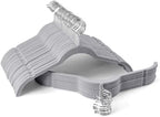 Sishynio Velvet Hangers 50 Pack, Non-Slip Slim Felt Clothes Hangers Gray by Sishynio