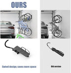 WALMANN Wall Mounted Swivel Bike Rack for Garage, Rotating Vertical Bike Storage for 5 Bikes, Space-Saving Bike Hooks, 500 lbs Capacity(Hanging 5 Bikes) - Image 7