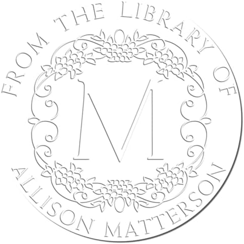 Custom Made Hybrid Elegant Monogram Home Embossing Stamp for Muslim Community Leaders - Personalized New Home Embossed Stamp - Customized Home Book Embossed Stamp - Ideal for Unique Gifts - Image 6