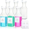 VZZNN 6 Pack Laundry Detergent Dispenser 53 oz Laundry Soap Dispenser with 20 Label Laundry Room Organization for Liquid Powder Bleach Scent Booster Beads by VZZNN