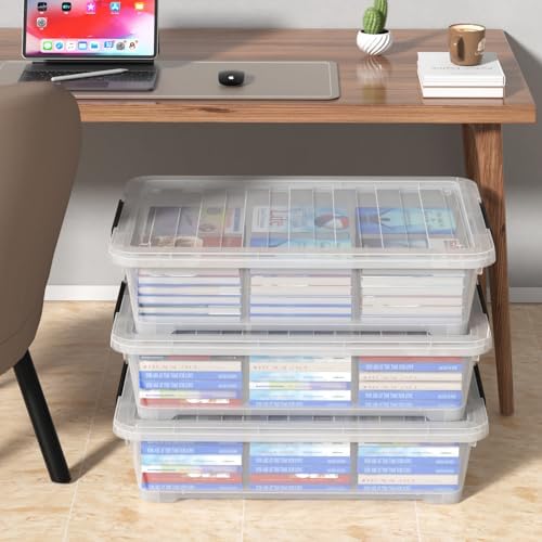 Under Bed Storage Bins With Wheels, 40 Quart, 3 Pack - Image 6