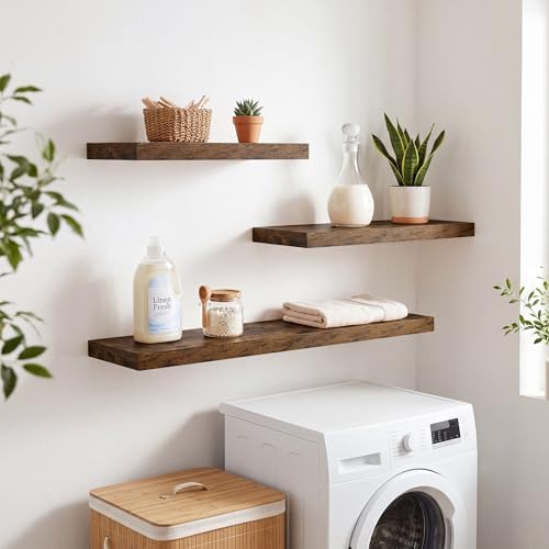 RICHFOCUS Long Floating Shelves for Wall 1Pack|Rustic Brown|40" Lx8 D - Image 6