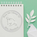 Custom Made Desk Spiritual Veil Return Library Paper Embosser - Ideal for Islamic Event Organizers - Personalized Custom Return Book Embossed Stamp for Libraries, Schools, and Personal Collections by AcornSalesCo