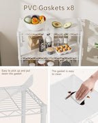 Golpart Shelves Storage Shelf Wire Closet Bathroom Organizers Metal Pantry - Image 5