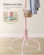 SONGMICS Coat Rack Freestanding, Steel Stand with 12 Hooks and 4 Legs - Image 6