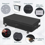 Supowin Under Bed Storage with Wheels, 2Pack Rolling Underbed Storage - Image 3