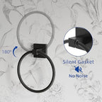 RUACQ Bathroom Accessories, 3-Piece Bathroom Hardware Set, Matte Black - Image 4