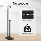 KES Toilet Paper Holder Stand with Weighted Base, Matte Black, 29.5" H - Image 4