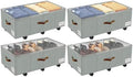 Under Bed Storage with Wheels, Dorm Room Organizer for Clothes Shoes Toys by VatFottUS