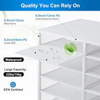 Mail Sorter for Desk, Countertop Literature Organizer, Student Mailbox for Classroom, Desktop Bill Paper Holder Rack for Office Home School, 12 Compartments, White - Image 7