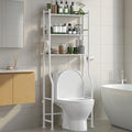 3-Tier Over Toilet Storage, Anti-Tip, 64" H, White by AriseWork