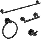 FORIOUS Bathroom Accessories, 4-Piece Bathroom Hardware Set - 24" Towel Bar by FORIOUS