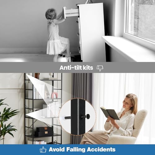 DUMOS 5 Tiers Open Bookshelf, Classic Freestanding Tall Display Shelf - Image 5